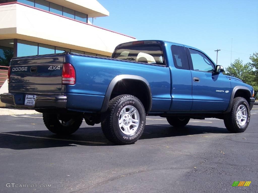 2002 Atlantic Blue Pearl Dodge Dakota SXT Club Cab 4x4 14160199 Photo
