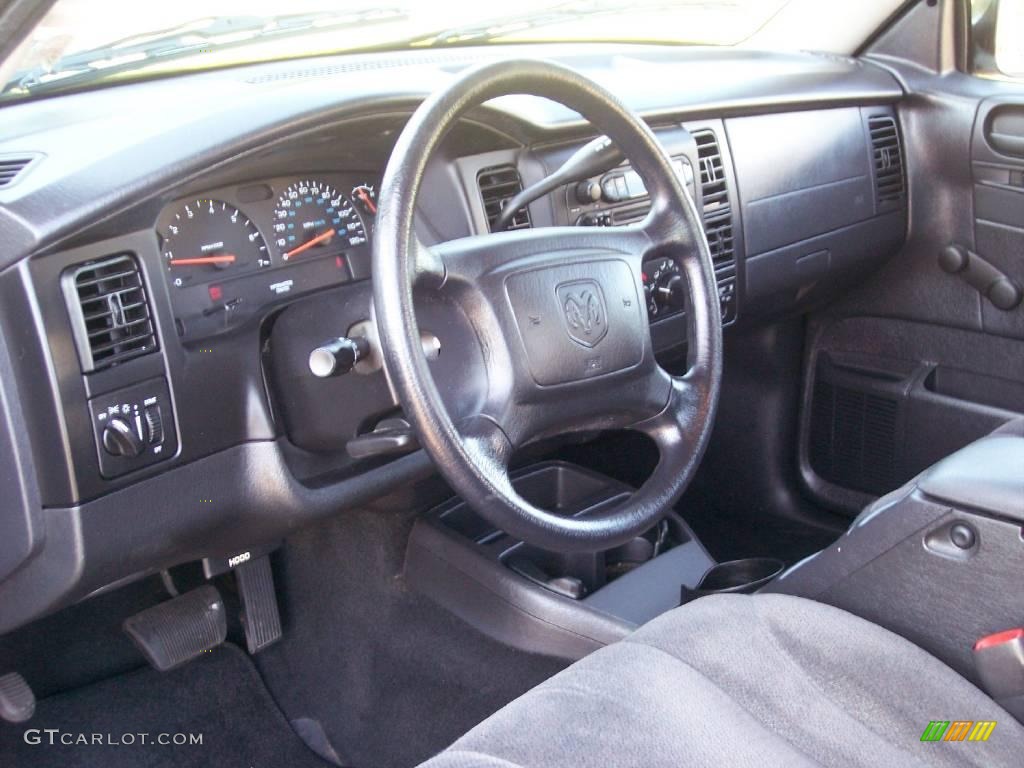 2002 Dakota SXT Club Cab 4x4 - Atlantic Blue Pearl / Dark Slate Gray photo #30