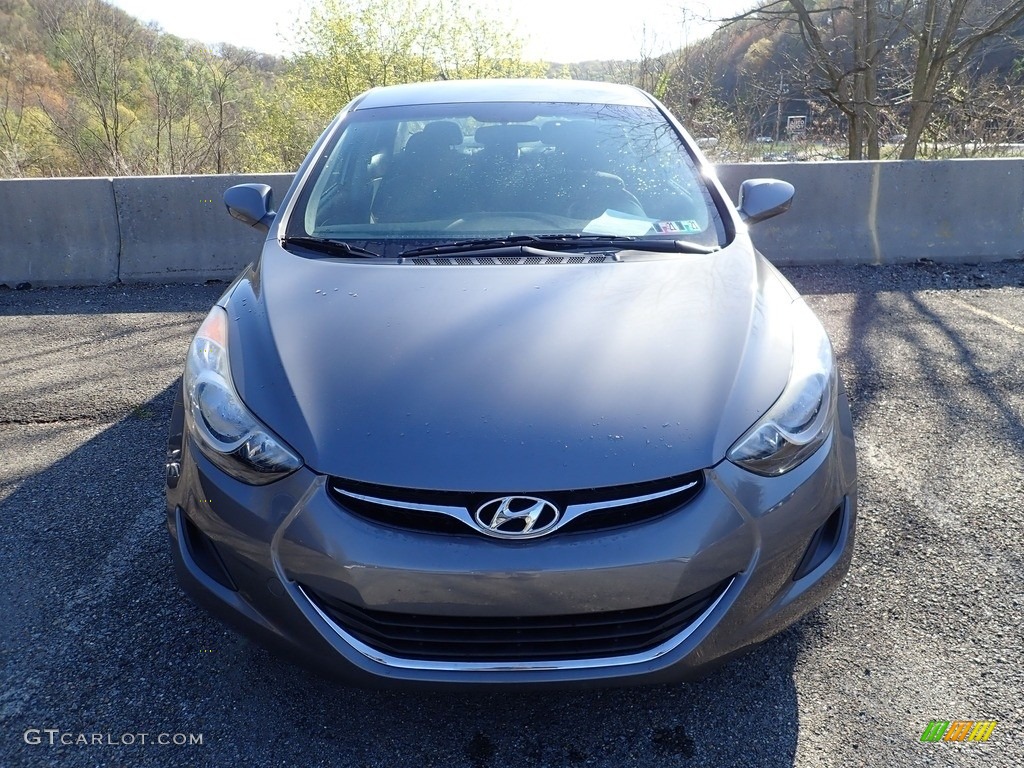 2011 Elantra GLS - Titanium Gray Metallic / Gray photo #3