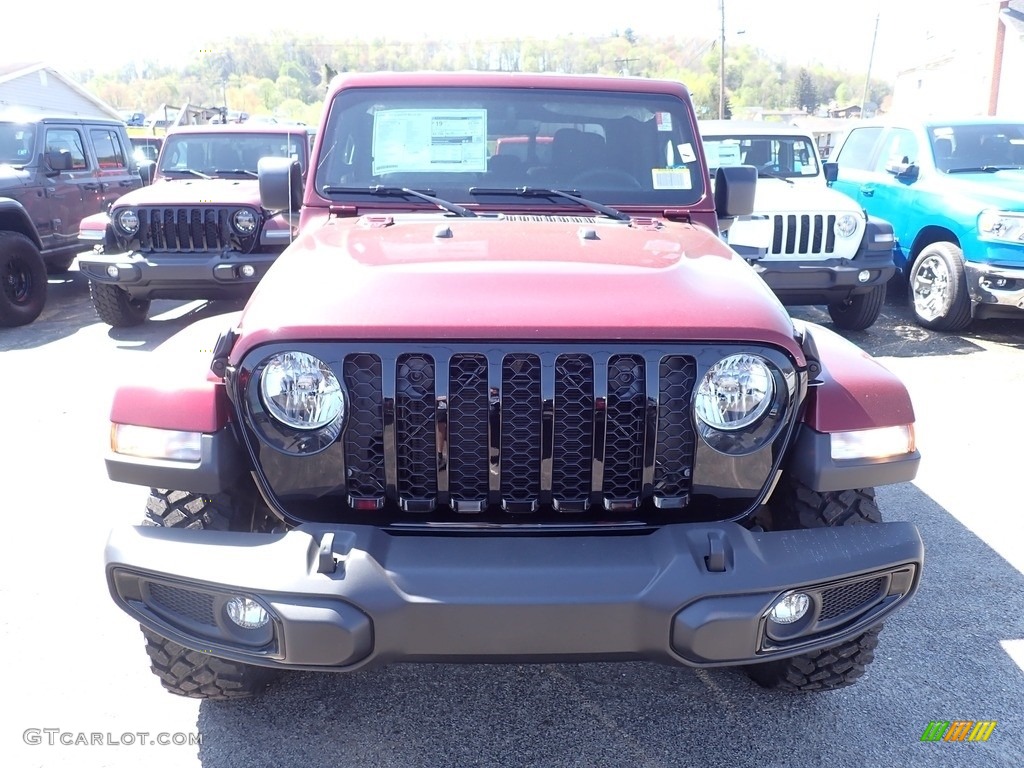 2021 Gladiator Willys 4x4 - Snazzberry Pearl / Black photo #8