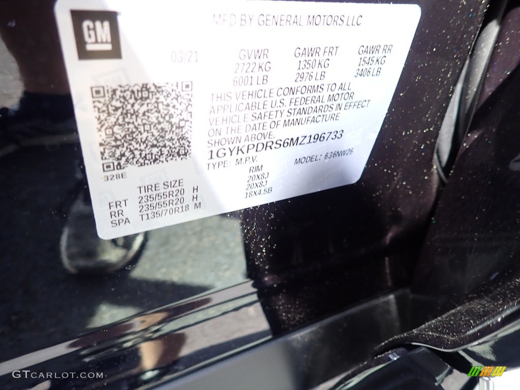 2021 XT6 Premium Luxury - Dark Moon Blue Metallic / Cirrus/Jet Black Accents photo #15
