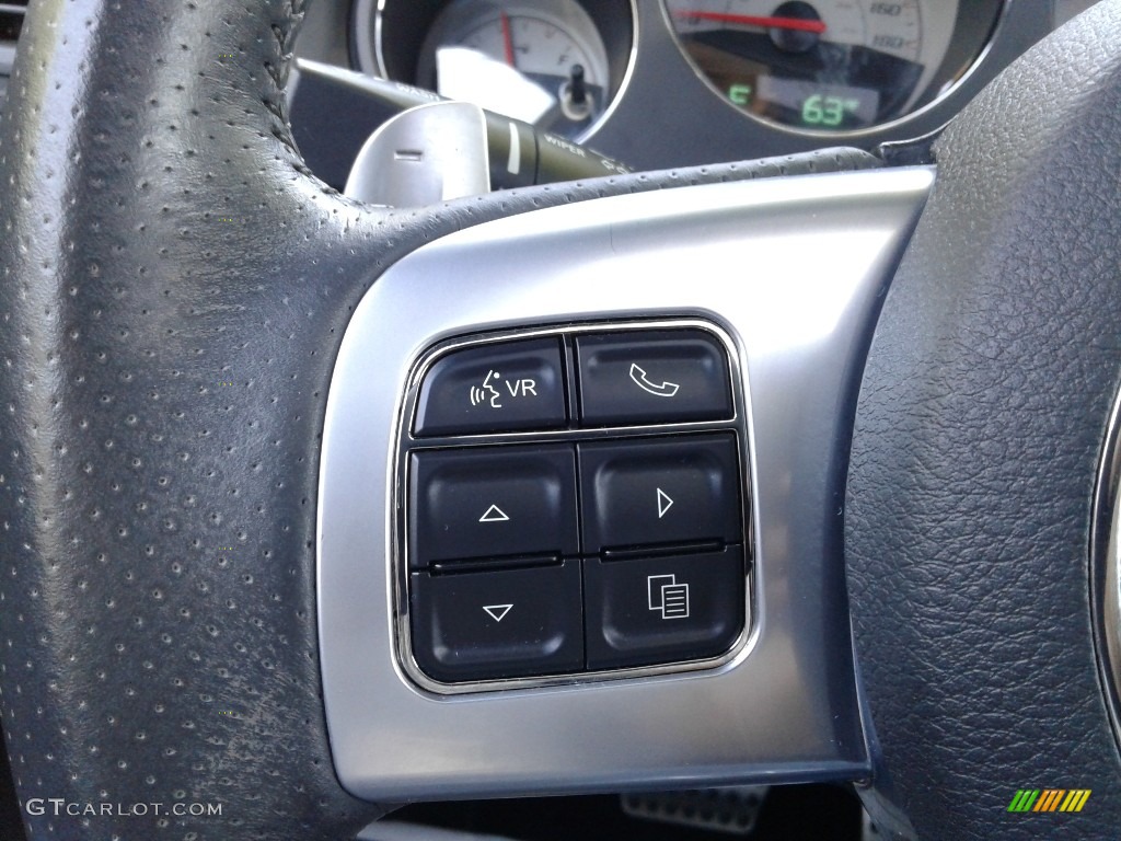 2014 Dodge Challenger SRT8 392 Dark Slate Gray Steering Wheel Photo #141804154