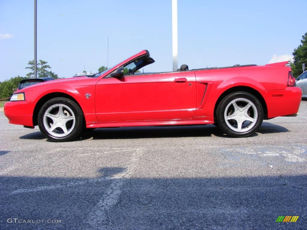1999 Mustang GT Convertible - Rio Red / Dark Charcoal photo #5