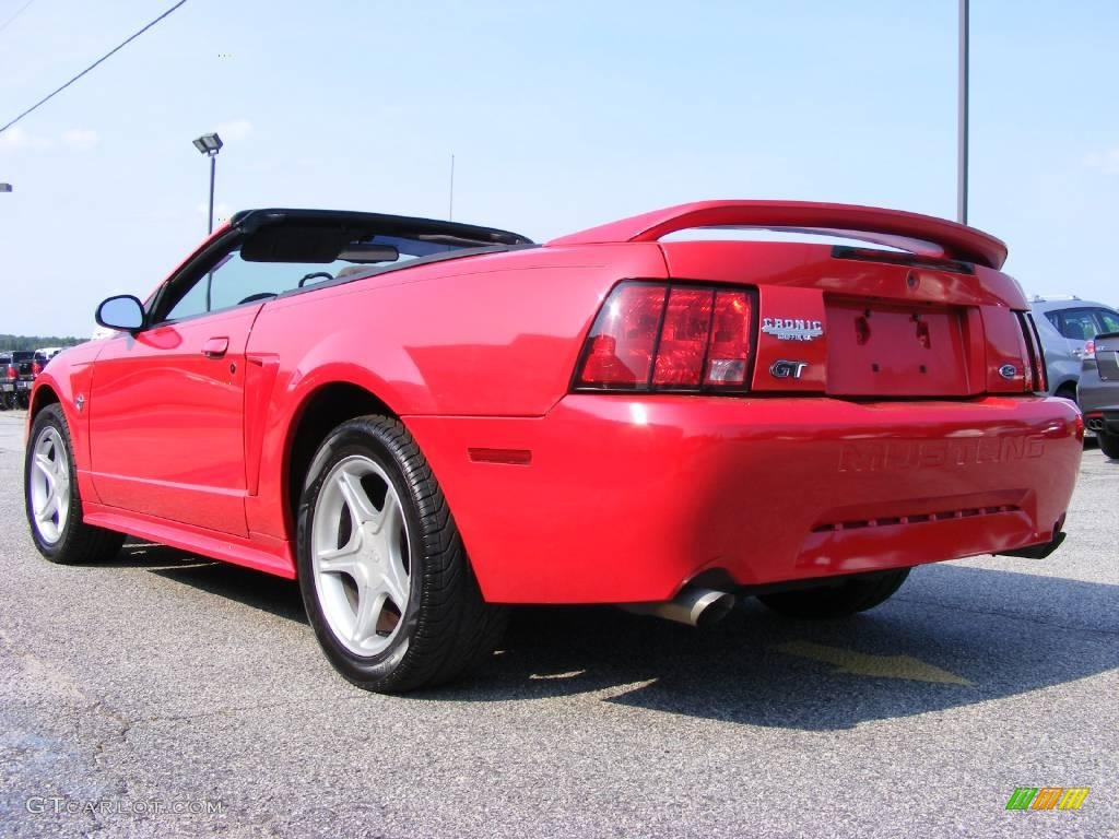 1999 Mustang GT Convertible - Rio Red / Dark Charcoal photo #6