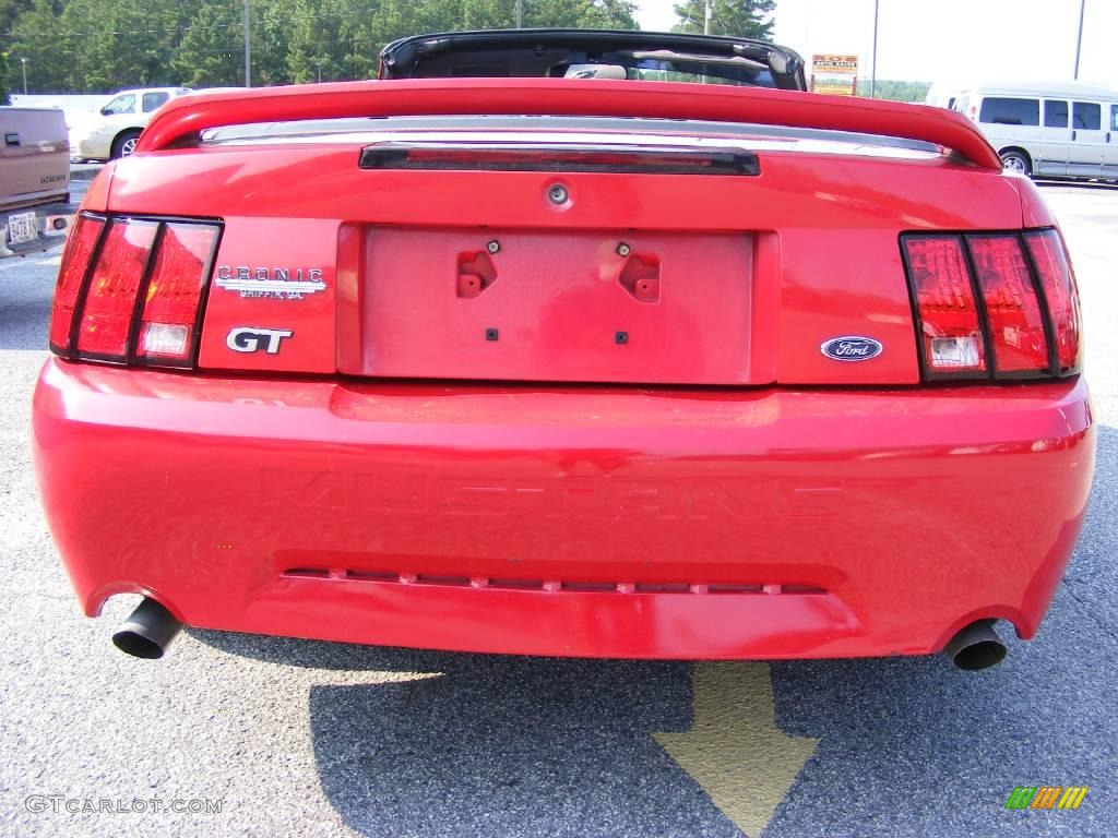1999 Mustang GT Convertible - Rio Red / Dark Charcoal photo #7