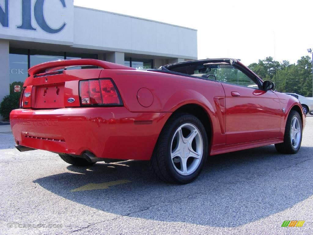 1999 Mustang GT Convertible - Rio Red / Dark Charcoal photo #8