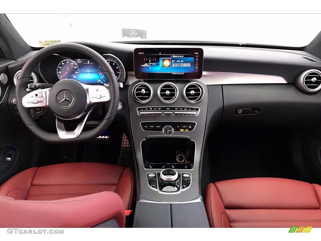 2021 Mercedes-Benz C 300 Coupe Cranberry Red Dashboard Photo #141808447