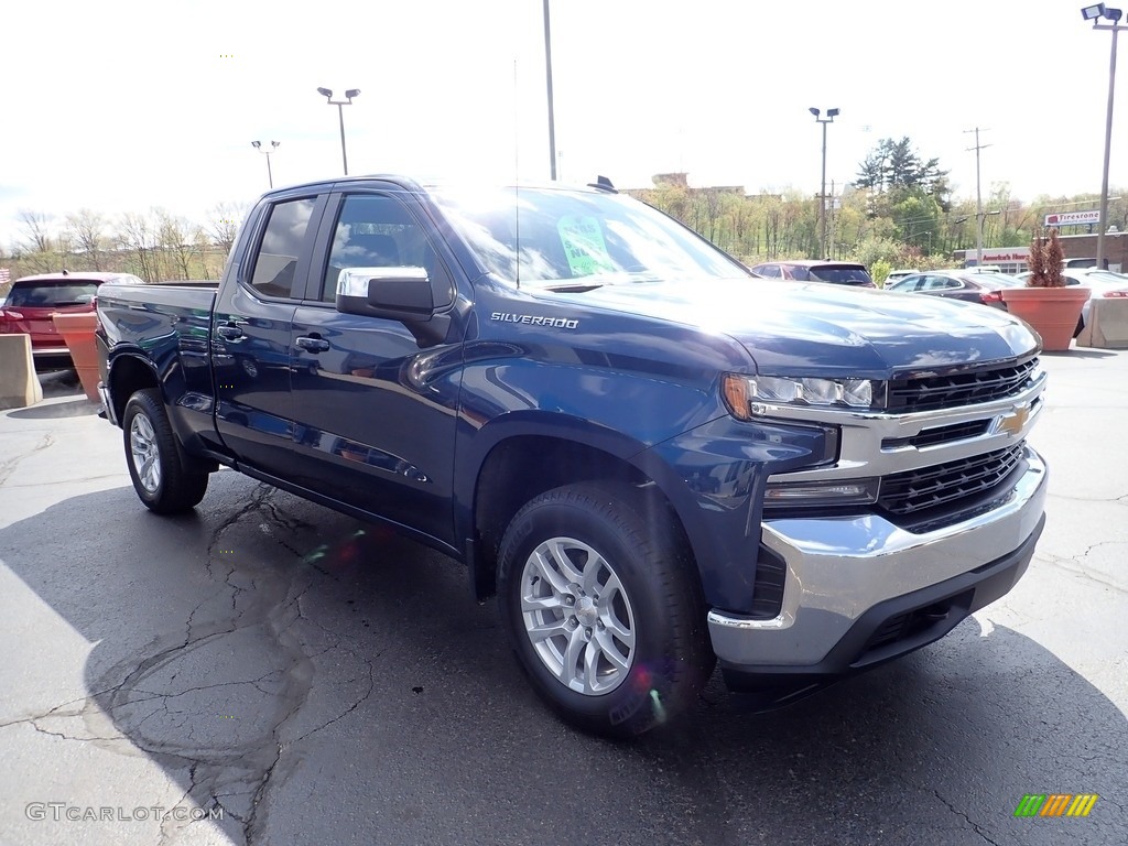 2019 Silverado 1500 LT Double Cab 4WD - Northsky Blue Metallic / Jet Black photo #10