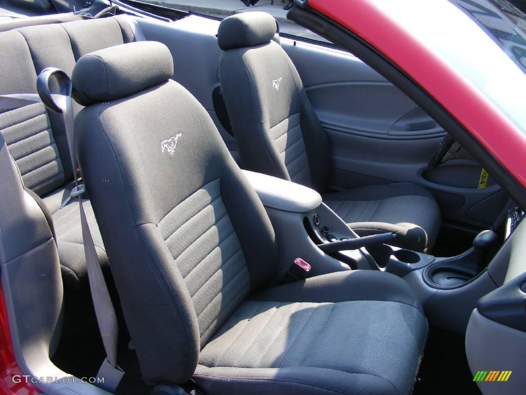 1999 Mustang GT Convertible - Rio Red / Dark Charcoal photo #14