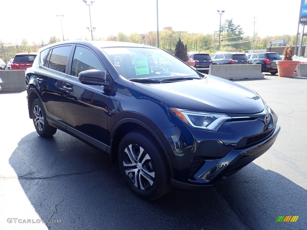 2018 RAV4 LE AWD - Galactic Aqua Mica / Black photo #11