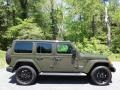 2021 Sarge Green Jeep Wrangler Unlimited Sahara 4xe Hybrid  photo #7