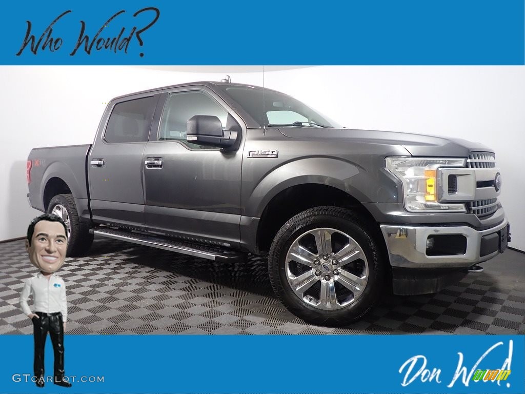 2018 F150 XLT SuperCrew 4x4 - Lead Foot / Earth Gray photo #1