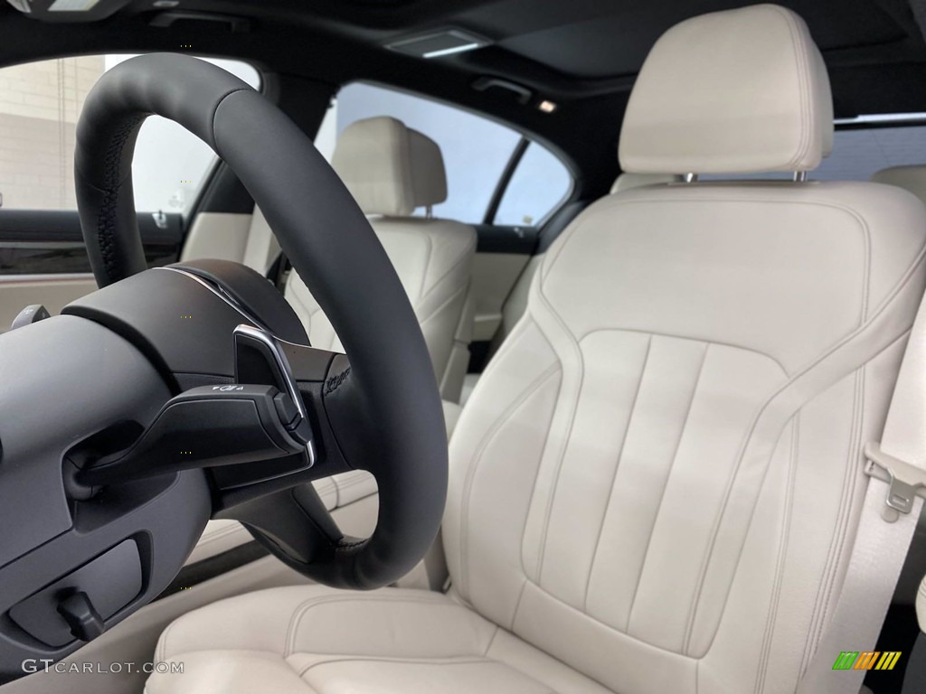 Ivory White/Black Interior 2022 BMW 7 Series 740i Sedan Photo #141811354