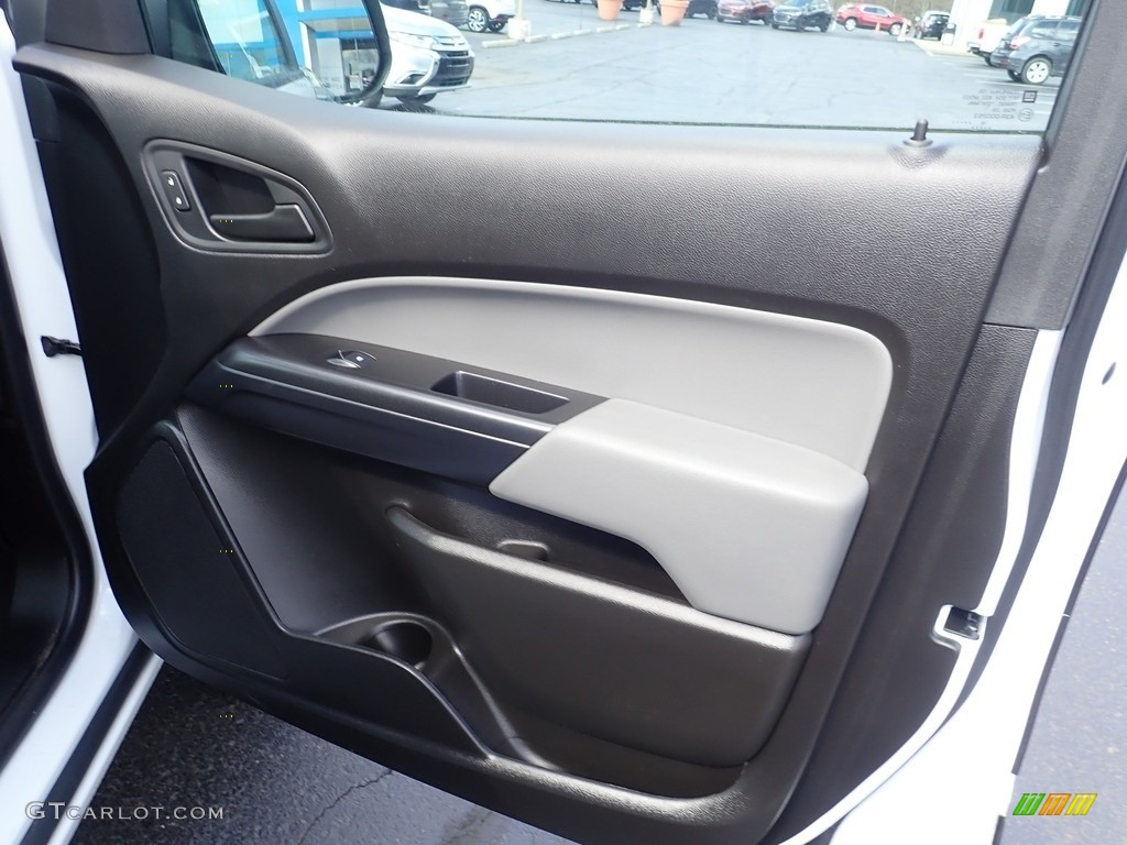 2019 Chevrolet Colorado WT Extended Cab 4x4 Jet Black/Dark Ash Door Panel Photo #141811384