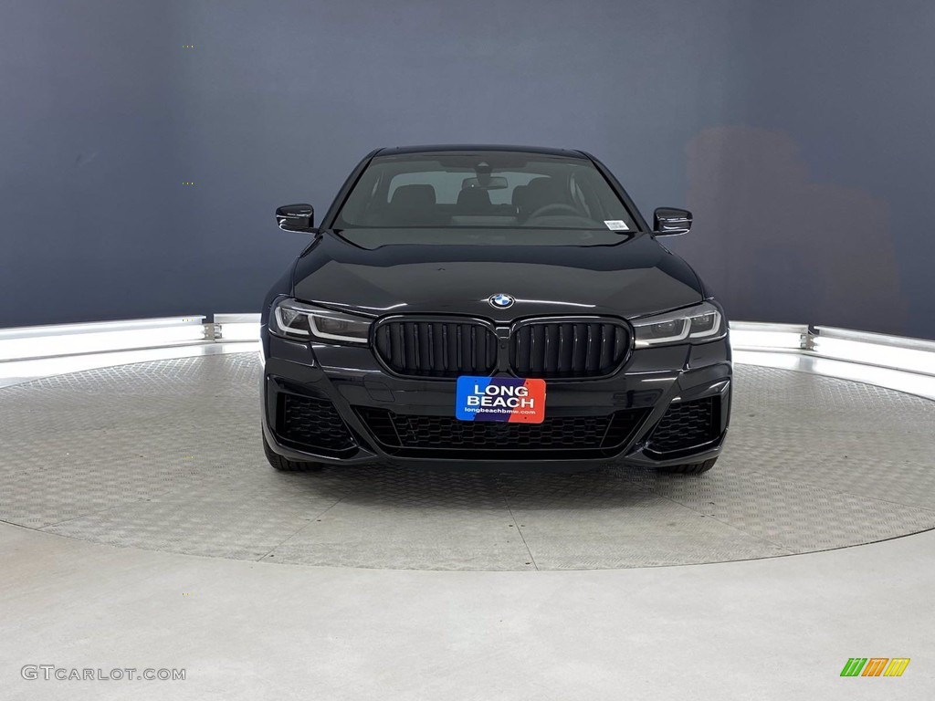 2021 5 Series M550i xDrive Sedan - Black Sapphire Metallic / Black photo #2