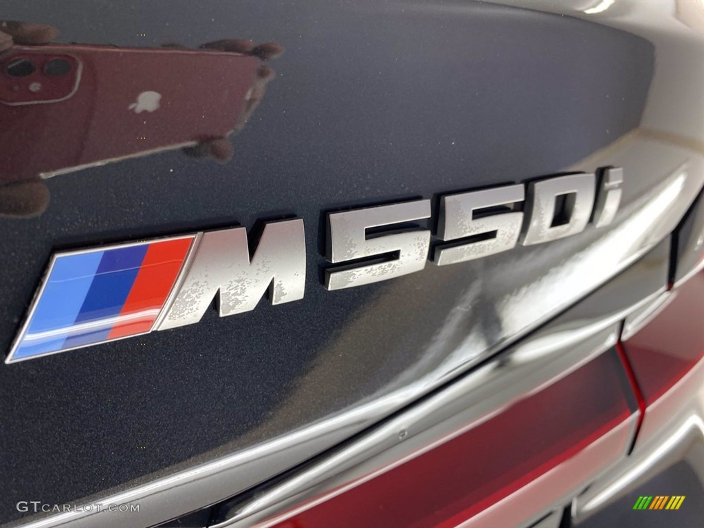 2021 5 Series M550i xDrive Sedan - Black Sapphire Metallic / Black photo #8