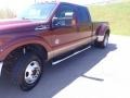 2011 Vermillion Red Ford F350 Super Duty Lariat Crew Cab 4x4 Dually  photo #10
