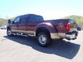 2011 Vermillion Red Ford F350 Super Duty Lariat Crew Cab 4x4 Dually  photo #11