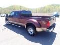 2011 Vermillion Red Ford F350 Super Duty Lariat Crew Cab 4x4 Dually  photo #12