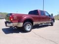2011 Vermillion Red Ford F350 Super Duty Lariat Crew Cab 4x4 Dually  photo #15