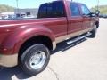 2011 Vermillion Red Ford F350 Super Duty Lariat Crew Cab 4x4 Dually  photo #18
