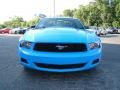 2010 Grabber Blue Ford Mustang V6 Coupe  photo #7