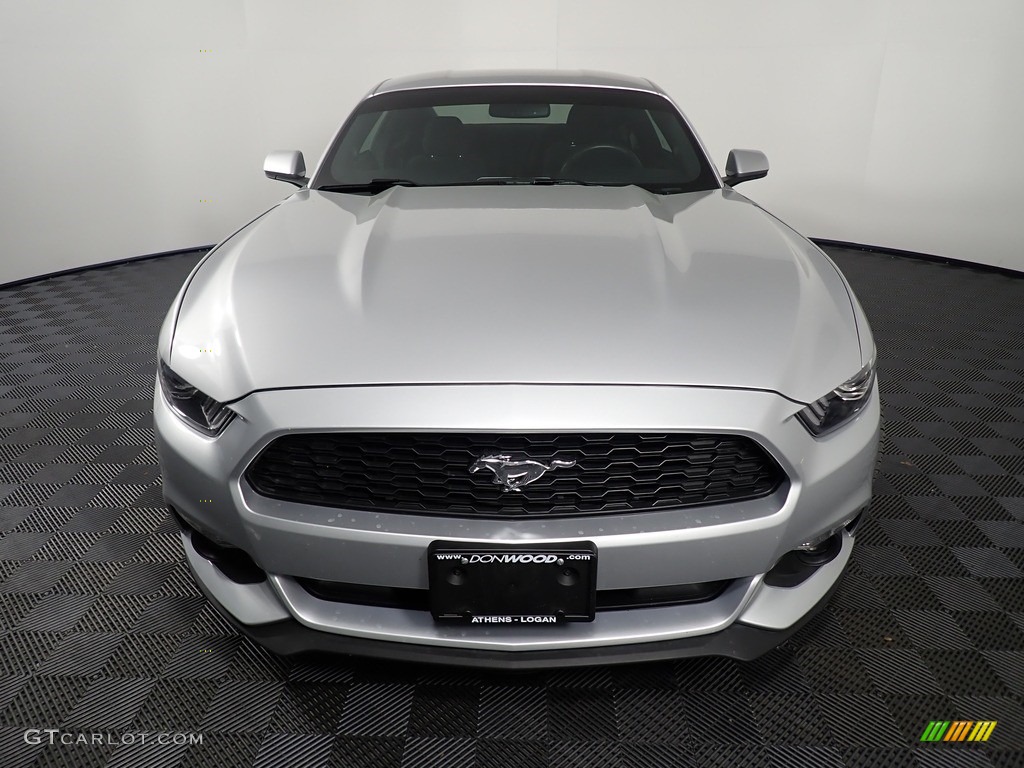 2015 Mustang V6 Coupe - Ingot Silver Metallic / Ebony photo #5