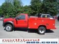2009 Red Ford F450 Super Duty XL Regular Cab 4x4 Chassis Commercial  photo #6