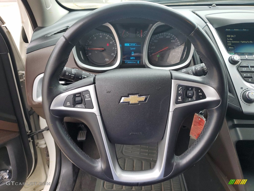2014 Chevrolet Equinox LT Brownstone/Jet Black Steering Wheel Photo #141817951