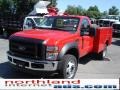 2009 Red Ford F450 Super Duty XL Regular Cab 4x4 Chassis Commercial  photo #12