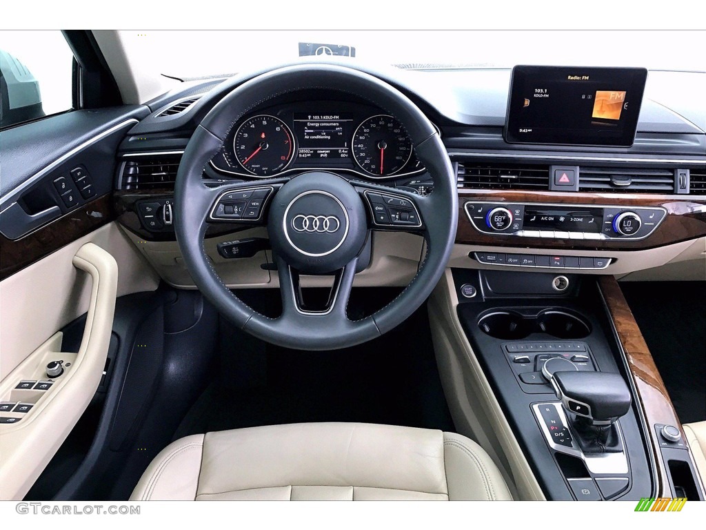 Atlas Beige Interior 2017 Audi A4 2.0T Premium Photo #141818263