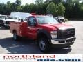 2009 Red Ford F450 Super Duty XL Regular Cab 4x4 Chassis Commercial  photo #14
