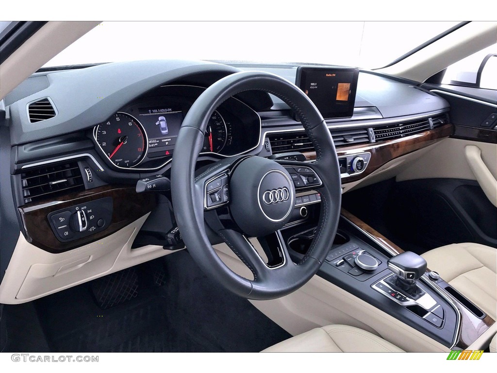 2017 Audi A4 2.0T Premium Atlas Beige Dashboard Photo #141818395