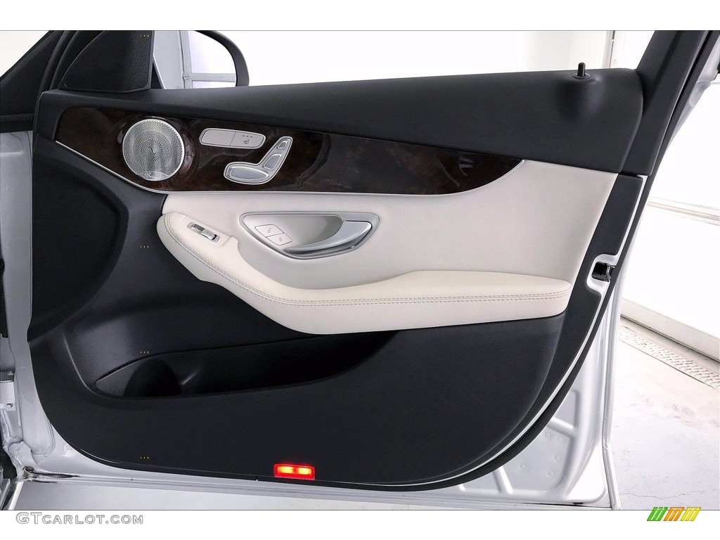 2018 Mercedes-Benz C 300 4Matic Sedan Crystal Grey/Black Door Panel Photo #141819460