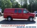 2009 Red Ford E Series Van E150 Cargo  photo #1