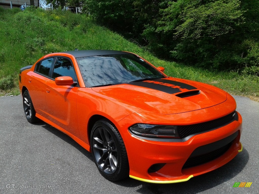 2021 Charger Daytona - Go Mango / Black photo #4