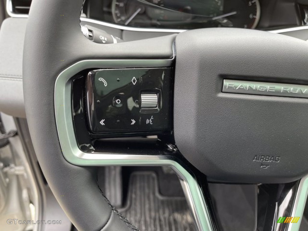 2021 Land Rover Range Rover Evoque S Ebony Steering Wheel Photo #141823121