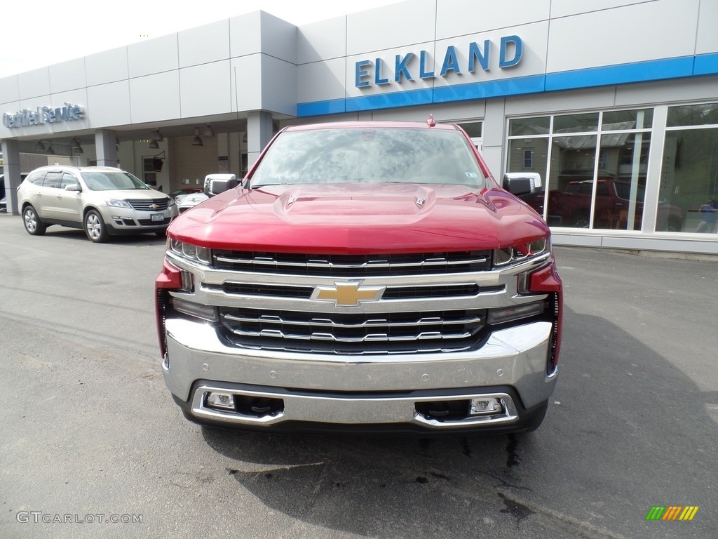 2021 Silverado 1500 LTZ Crew Cab 4x4 - Cherry Red Tintcoat / Gideon/Very Dark Atmosphere photo #3