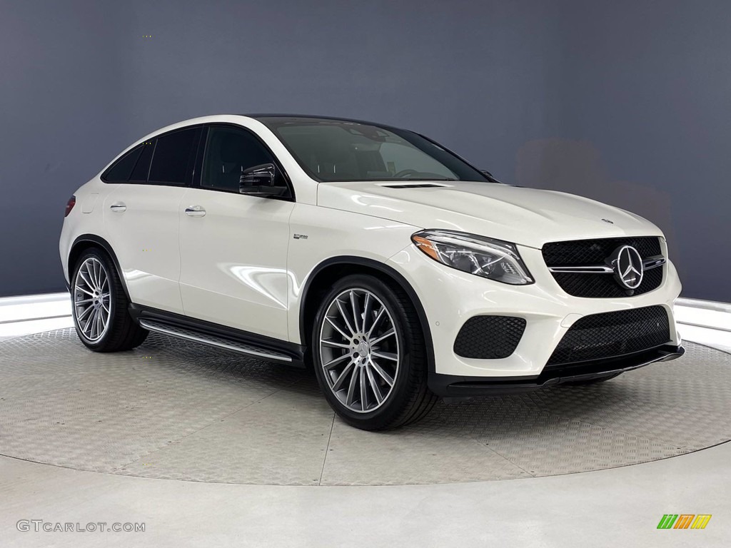 designo Diamond White Metallic 2019 Mercedes-Benz GLE 43 AMG 4Matic Coupe Premium Package Exterior Photo #141823262
