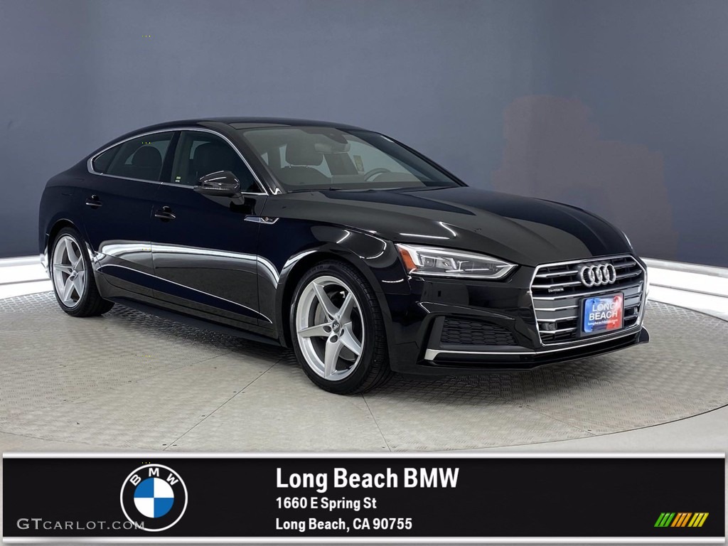 2018 A5 Sportback Premium Plus quattro - Brilliant Black / Black photo #1