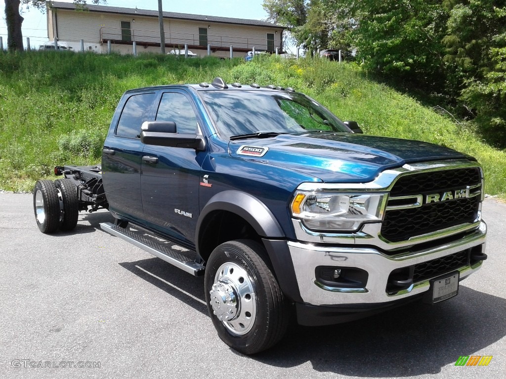 Patriot Blue Pearl 2021 Ram 5500 Tradesman Crew Cab 4x4 Chassis Exterior Photo #141824699