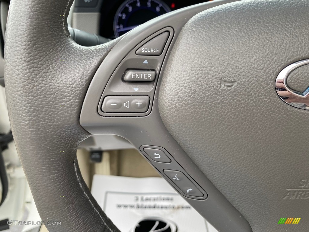 2015 Infiniti Q60 Convertible Wheat Steering Wheel Photo #141824765