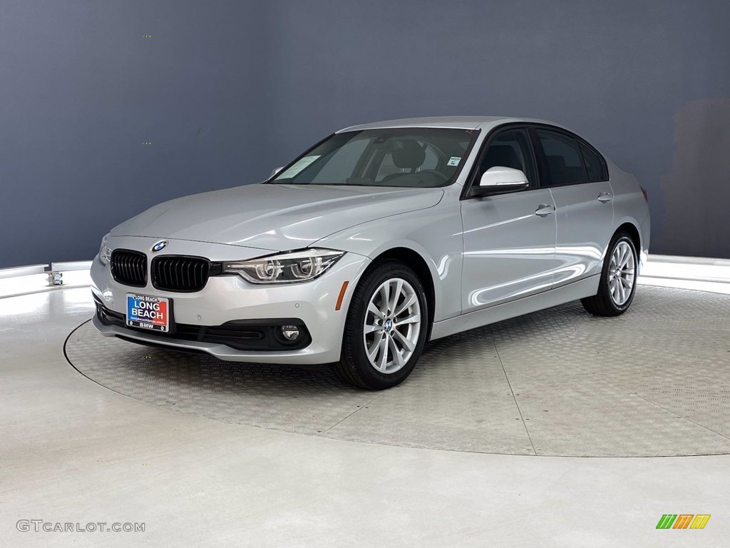 2018 3 Series 320i Sedan - Glacier Silver Metallic / Black photo #3