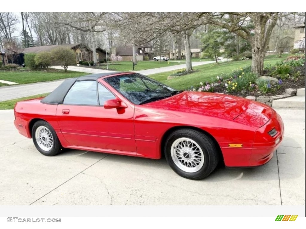 1991 RX-7 Convertible - Blaze Red / Black photo #2