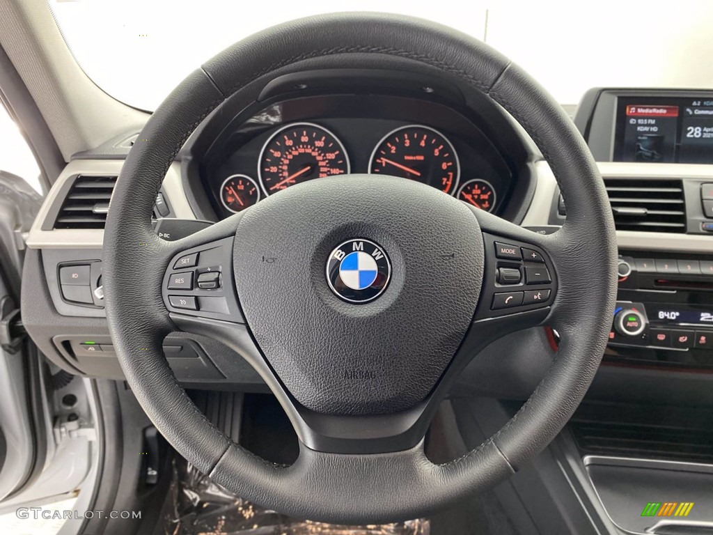 2018 3 Series 320i Sedan - Glacier Silver Metallic / Black photo #18