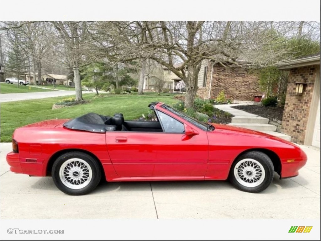 1991 RX-7 Convertible - Blaze Red / Black photo #13