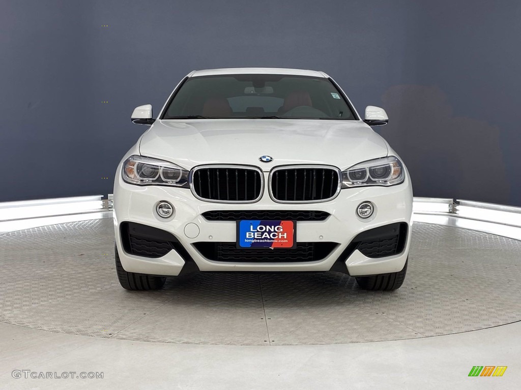 2018 X6 sDrive35i - Alpine White / Coral Red/Black photo #2