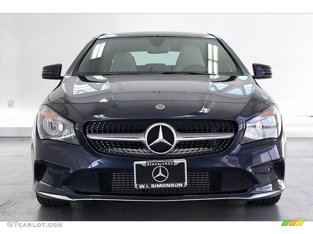 2018 CLA 250 Coupe - Lunar Blue Metallic / Crystal Grey photo #2