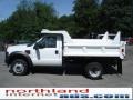 Oxford White - F550 Super Duty XL Regular Cab Chassis 4x4 Dump Truck Photo No. 6