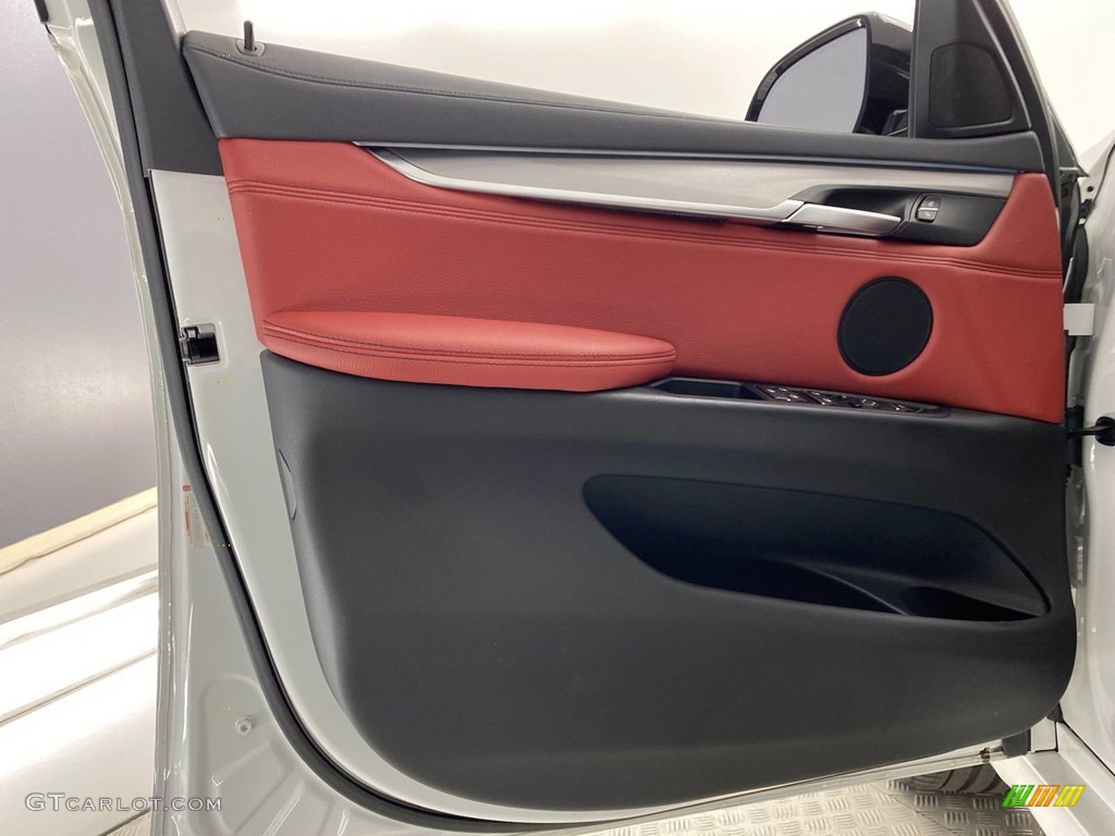2018 X6 sDrive35i - Alpine White / Coral Red/Black photo #13